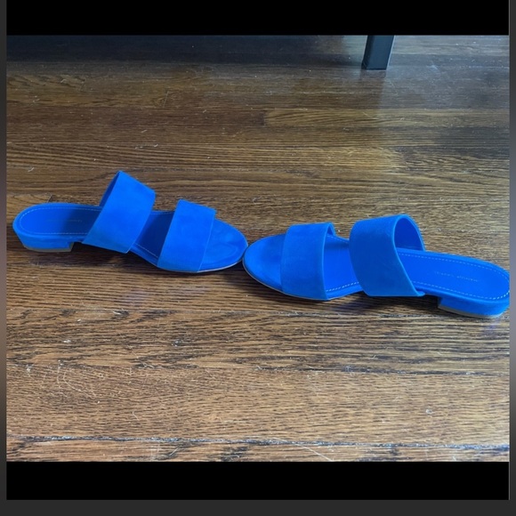 Mansur Gavriel Blue Sandals - Picture 5 of 11